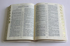 Russian Bible, Leather / verify, Softcover, Thumb Index, Gold edges