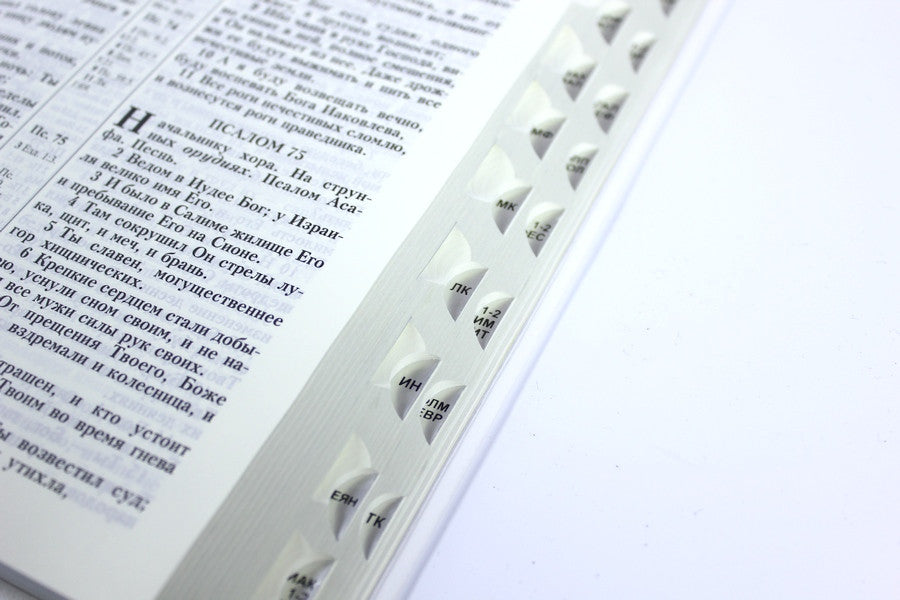 Russian Bible, Softcover, Thumb Index, Gold edges, 185 x255 мм