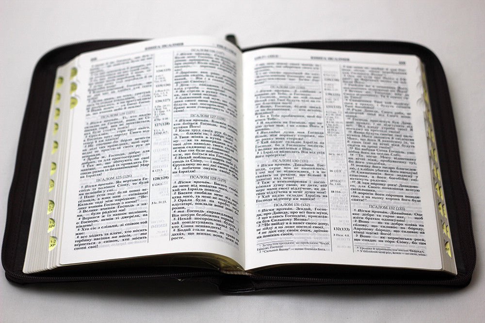 Ukrainian Bible – Chocolate Leatherette Zipper Softcover, Ohienko – Image 3