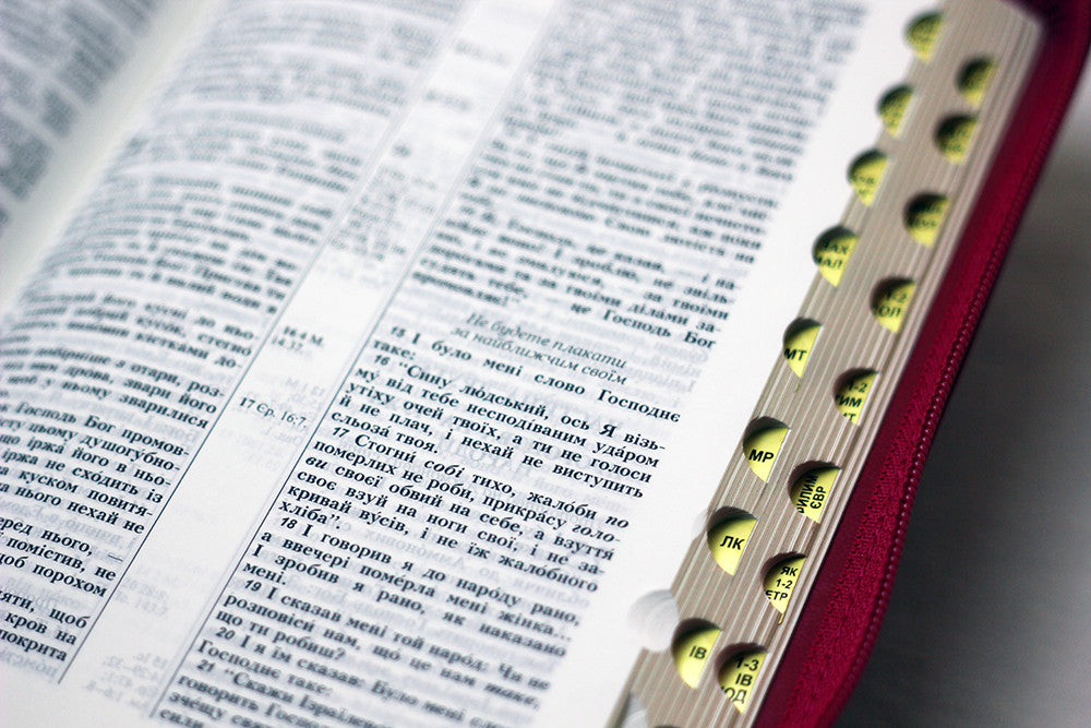 Ukrainian Bible – Classic Leatherette Zipper with Thumb Index and Gold Edges, Ohienko – Image 7