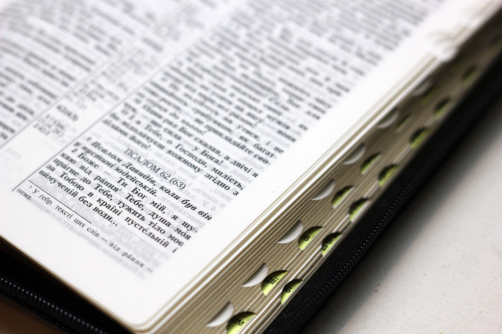 Ukrainian Bible – Premium Leather Zipper with Thumb Index and Gold Edges (13 × 18.5 cm), Ohienko – Image 5