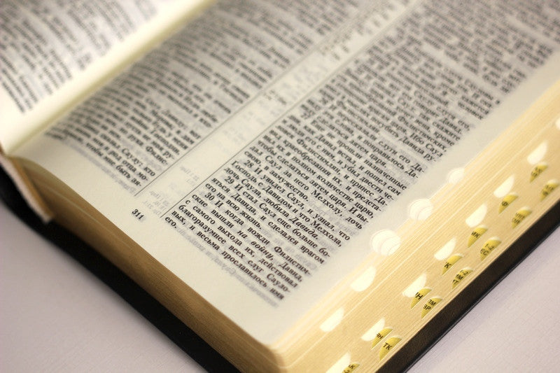 Russian Bible – Black Premium Leather Softcover with Thumb Index and Gold Edges – Image 5