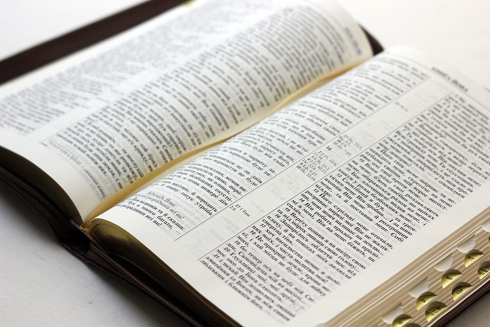 Ukrainian Bible – Ohienko translation, Оливки, Leatherette, Zipper, Thumb Index, Gold edges