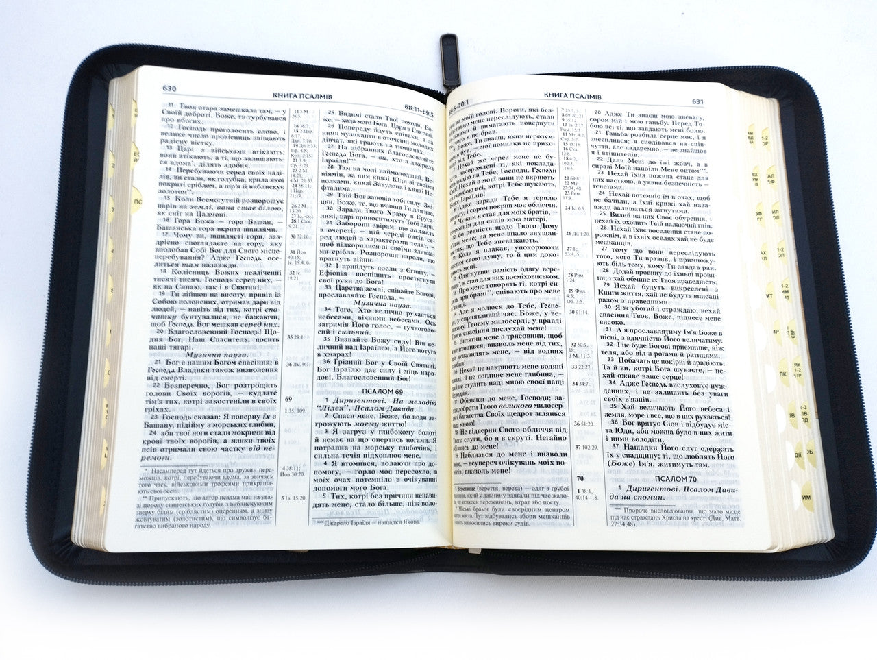 Ukrainian Bible – Black Premium Leather Zipper Hardcover with Thumb Index (17.5 × 25 cm), Modern Translation – Image 5