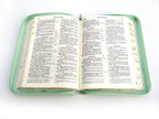 Ukrainian Bible – Light Green Floral Leatherette Zipper Hardcover with Thumb Index, Modern Translation – Image 5