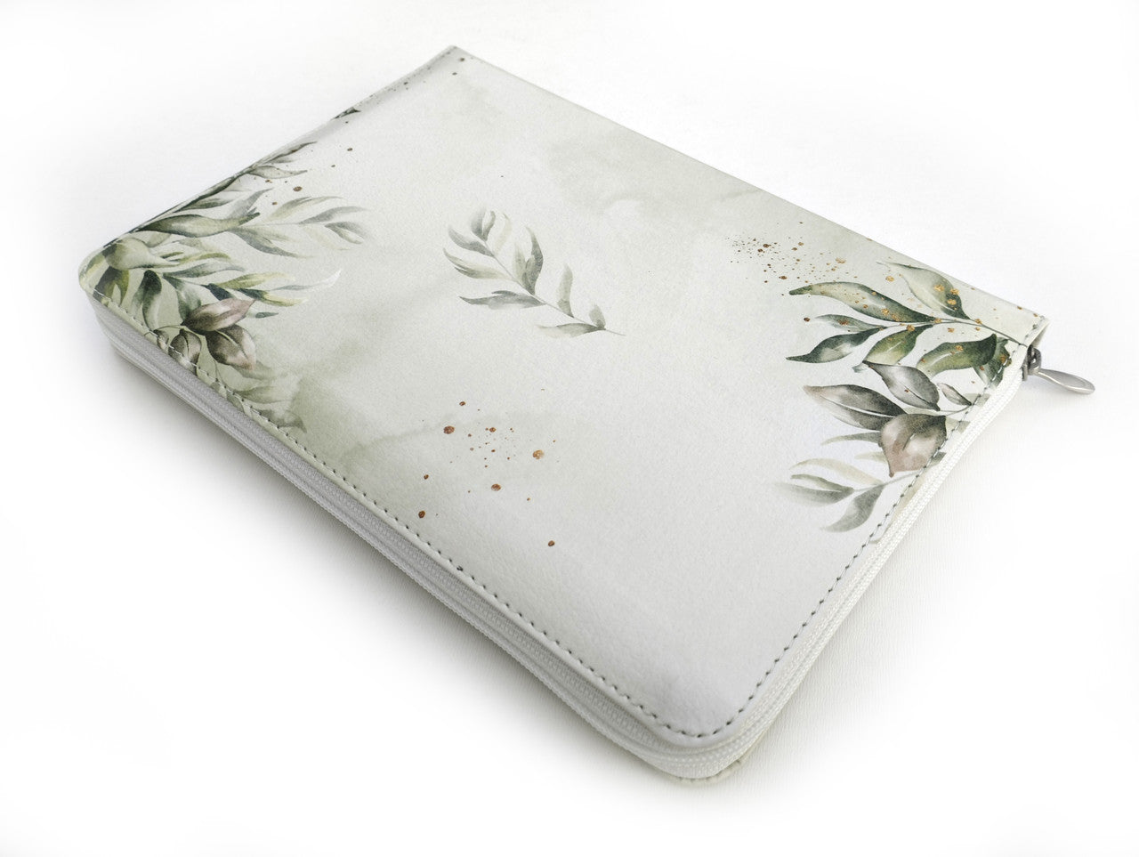 Ukrainian Bible – Light Green Wildflower Leatherette Zipper Hardcover with Thumb Index, Modern Translation – Image 3