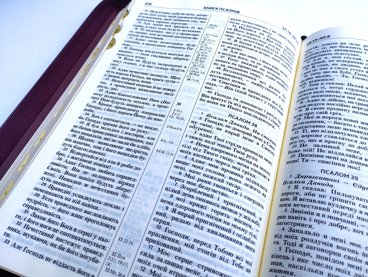 Ukrainian Bible – Gray-Blue Leatherette Zipper Hardcover with Thumb Index (18 × 25 cm), Modern Translation – Image 5