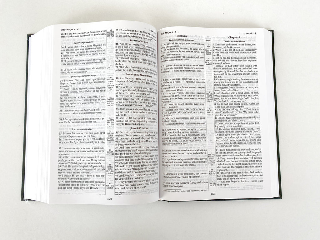 Parallel Ukrainian-English Bible – Black Hardcover, Ohienko / NASB – Image 5