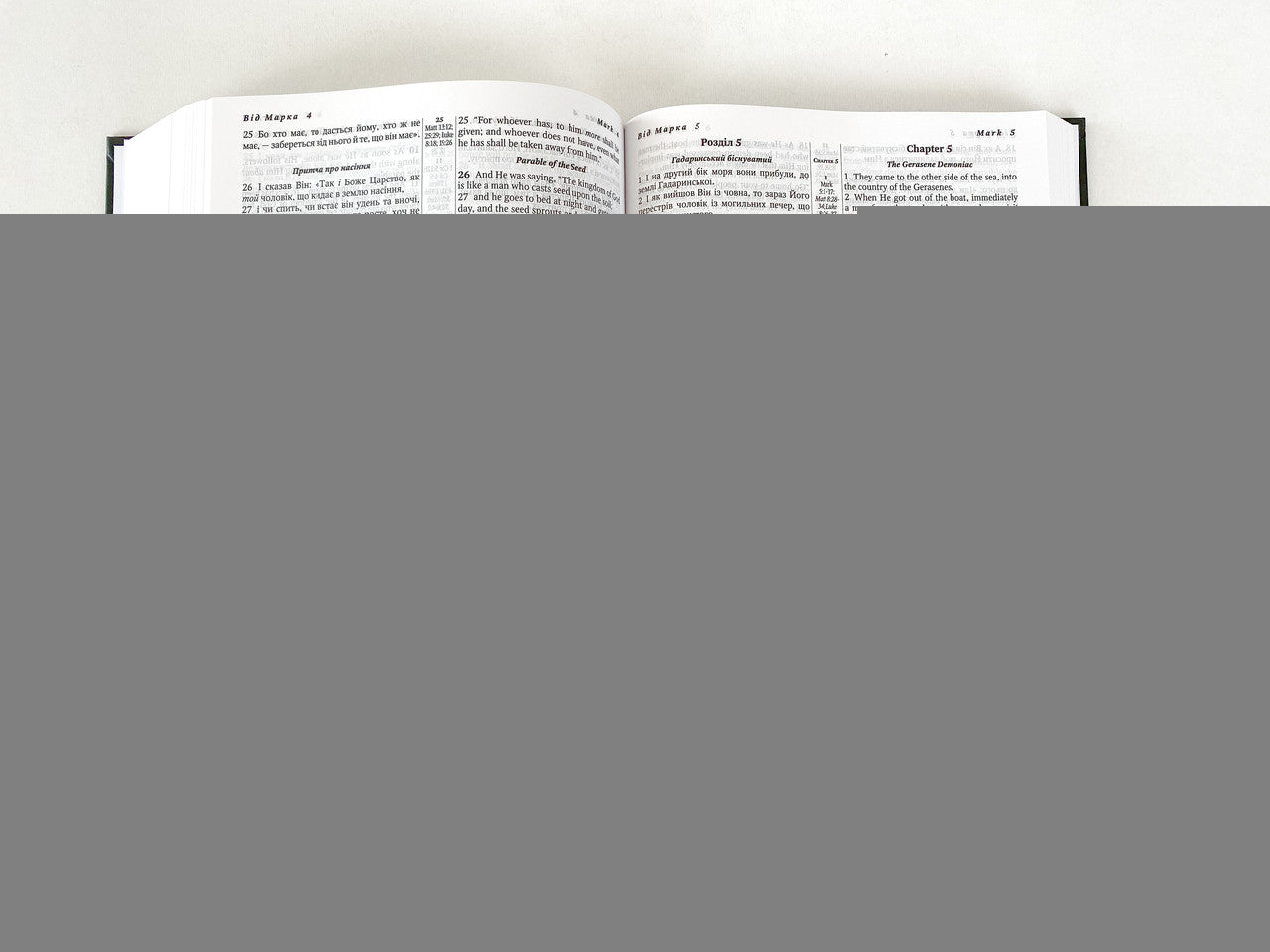 Parallel Ukrainian-English Bible – Burgundy Hardcover, Ohienko / NASB – Image 4