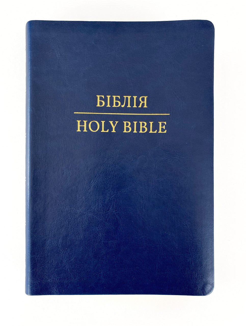 Parallel Ukrainian-English Bible – Blue Leatherette Hardcover with Thumb Index and Gold Edges, Ohienko / NASB – Image 4